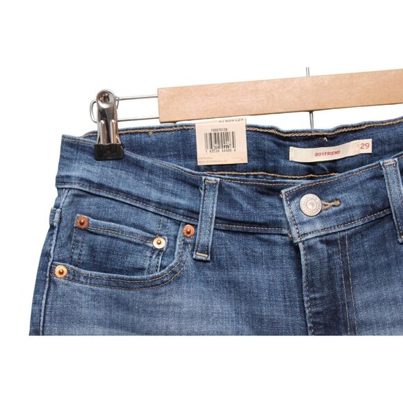 NWT Levi's Boyfriend Jeans Size 8 29 x 27 Mid Rise Denim Relaxed Fit Tapered Leg - Picture 5 of 15